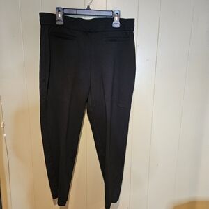 Nine West Black Slim Fit Dress Pants | Women’s 16W Tailored Trousers | Classic